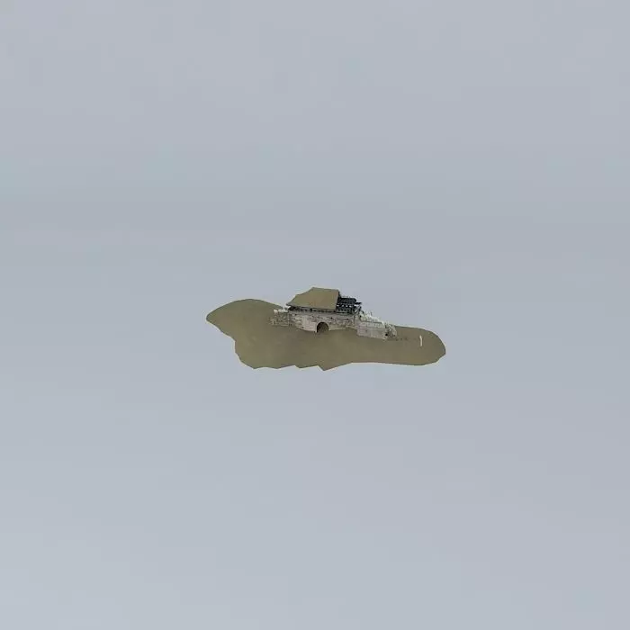 Anbandoned City Gate Free 3D model