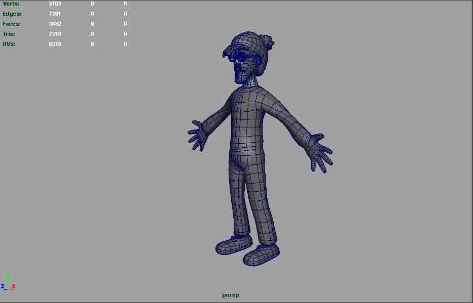 Waldo AAA  Low-poly 3D model_3