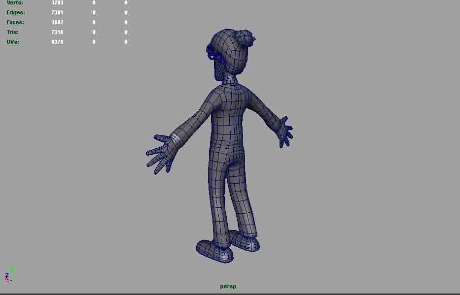 Waldo AAA  Low-poly 3D model_6