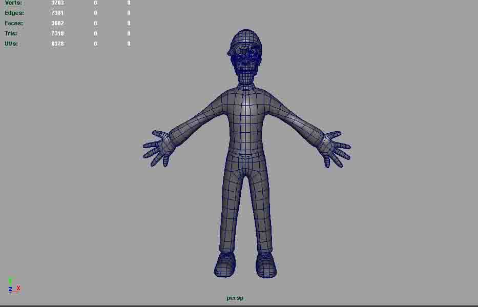 Waldo AAA  Low-poly 3D model_5