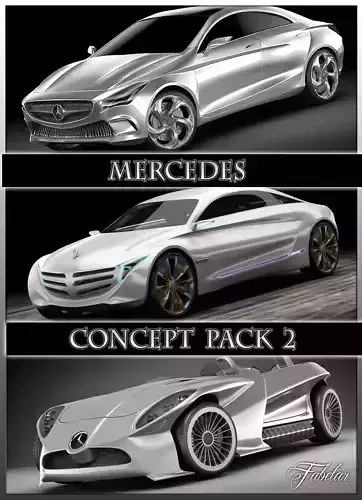 Mercedes Concept pack 2 3D model