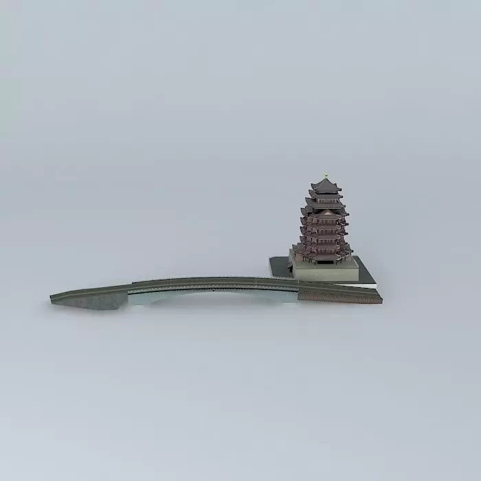 Hejiang Building, Huizhou, China Free 3D model
