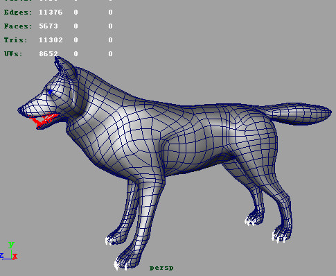 Wild Wolf AAA Low-poly 3D model_7