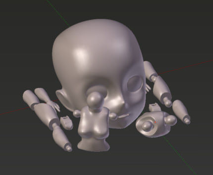 Base Manga Character for 3d Printing 3D print model_1