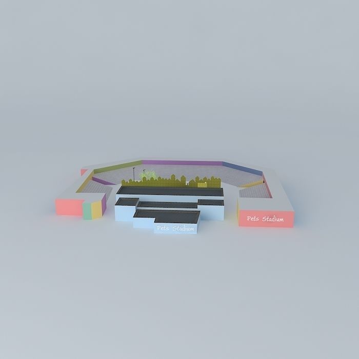 Pets Stadium - SeaWorld San Diego 3D model_1