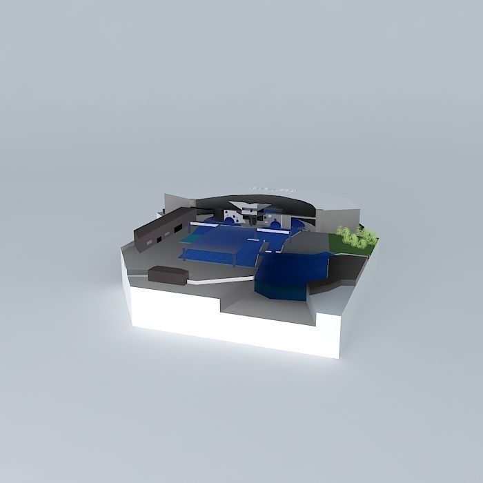 Sahmu Stadium - SeaWorld Orlando 3D model_1
