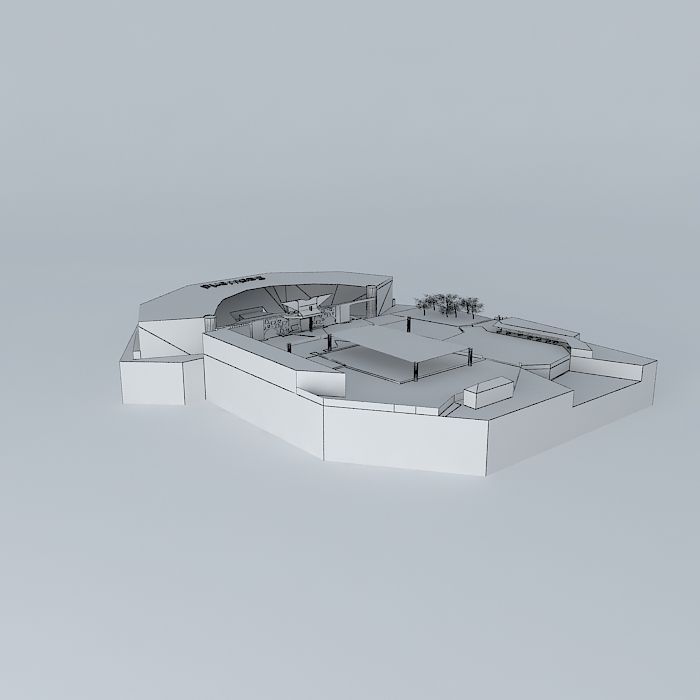 Sahmu Stadium - SeaWorld Orlando 3D model_4