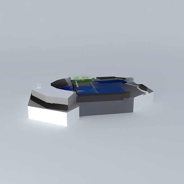 Sahmu Stadium - SeaWorld Orlando 3D model_2