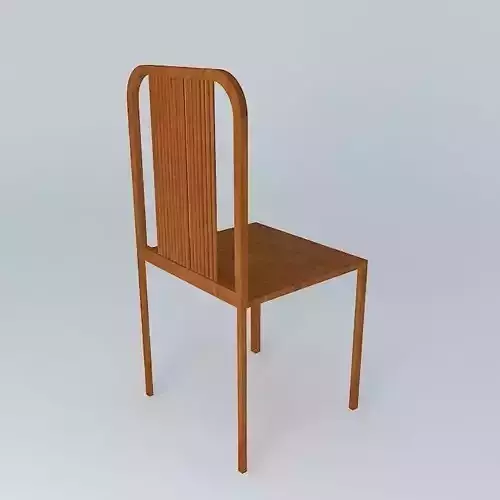 Plain Chair With Rod Back