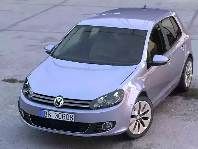 Volkswagen Golf 5 door 2010 3D model