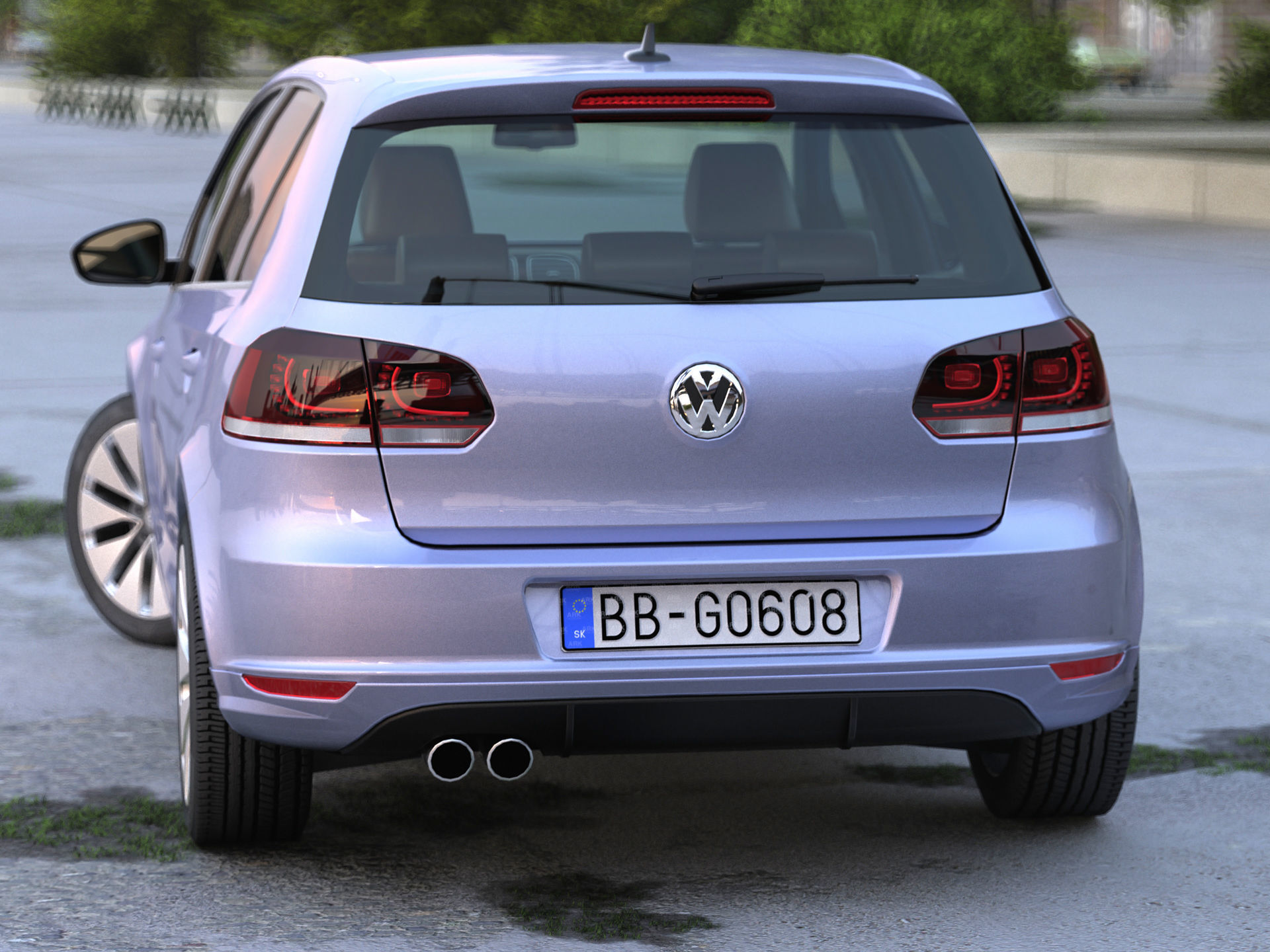 Volkswagen Golf 5 door 2010 3D model_4