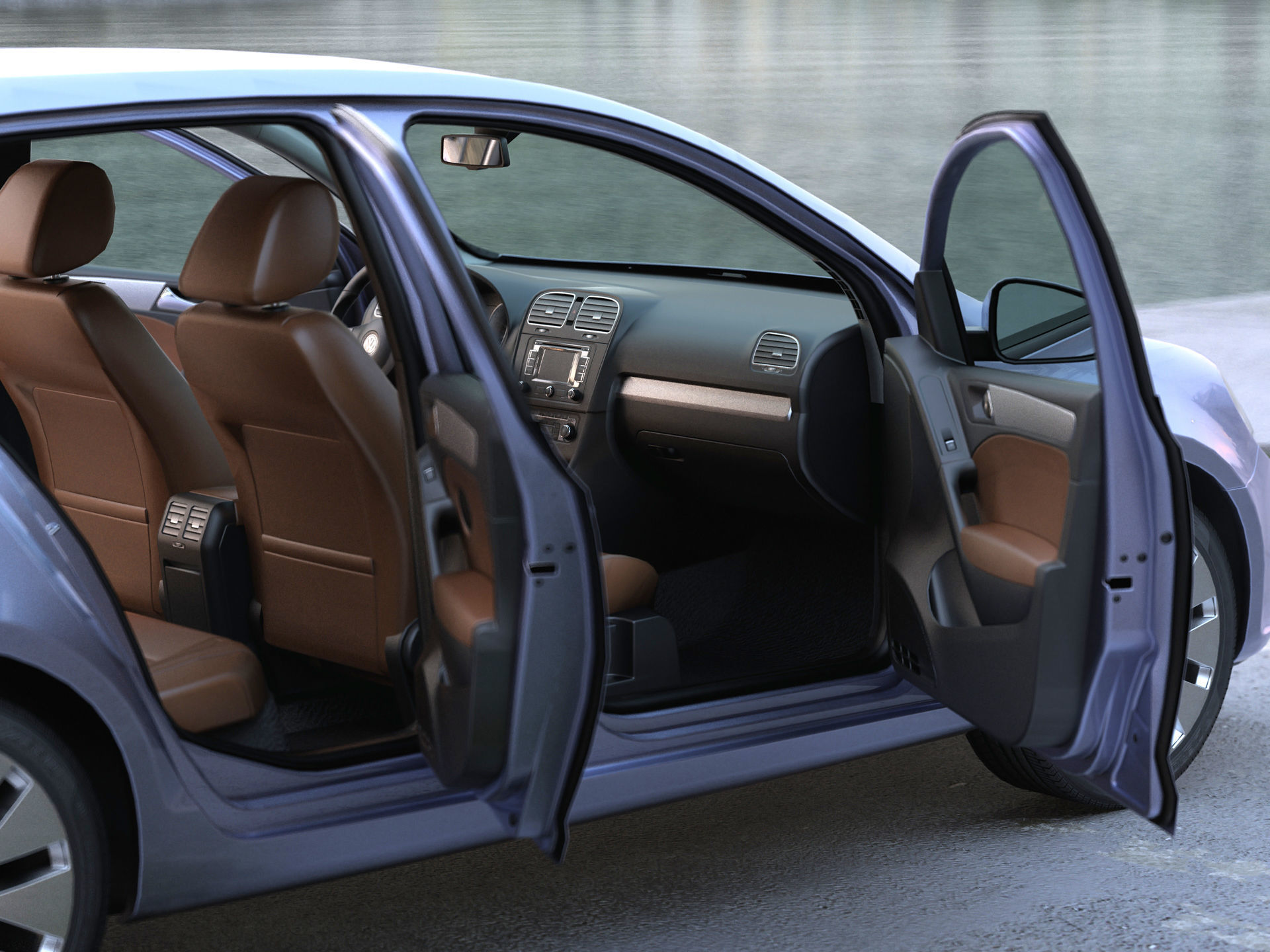 Volkswagen Golf 5 door 2010 3D model_7