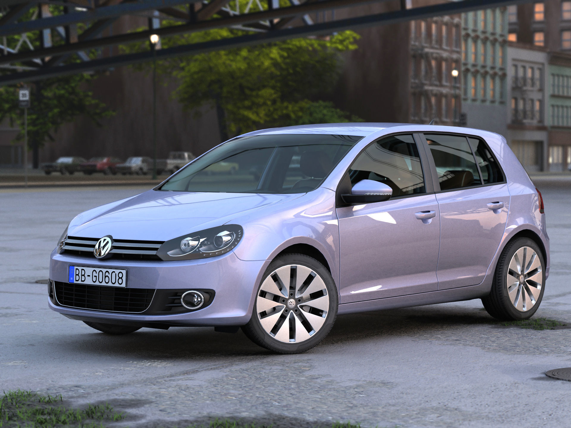 Volkswagen Golf 5 door 2010 3D model_5