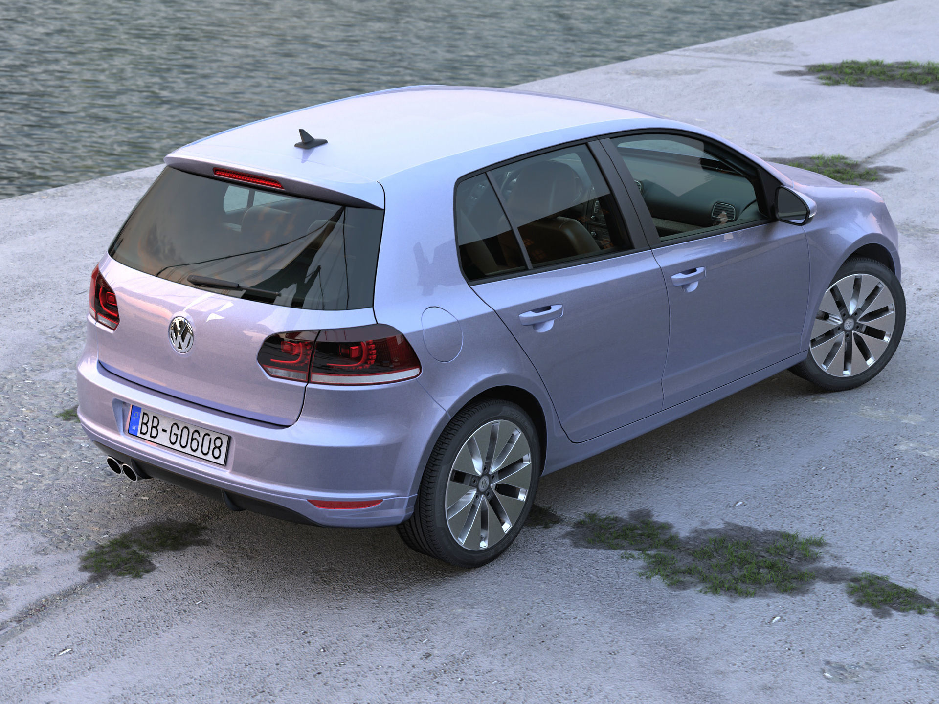 Volkswagen Golf 5 door 2010 3D model_1