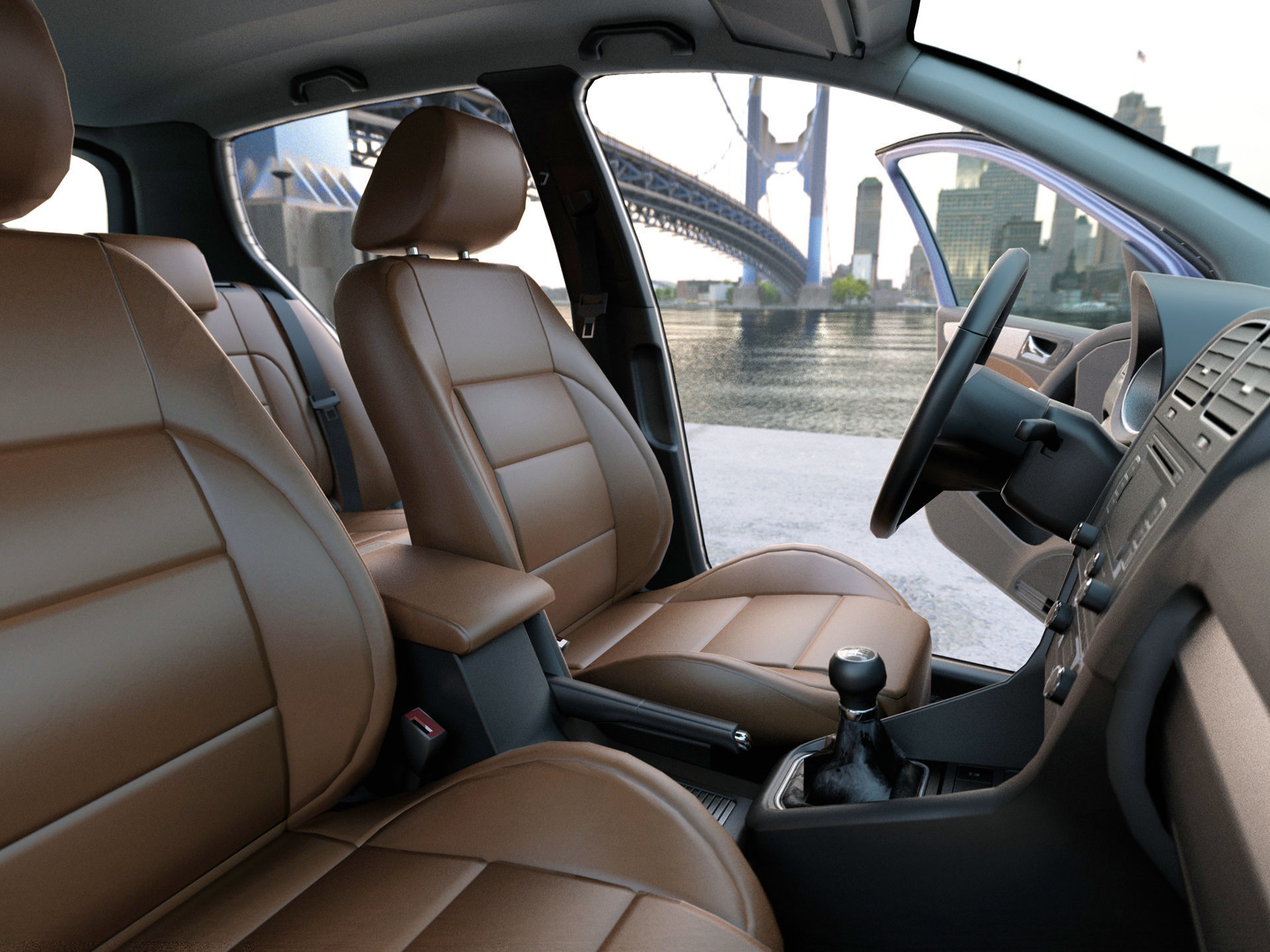 Volkswagen Golf 5 door 2010 3D model_10