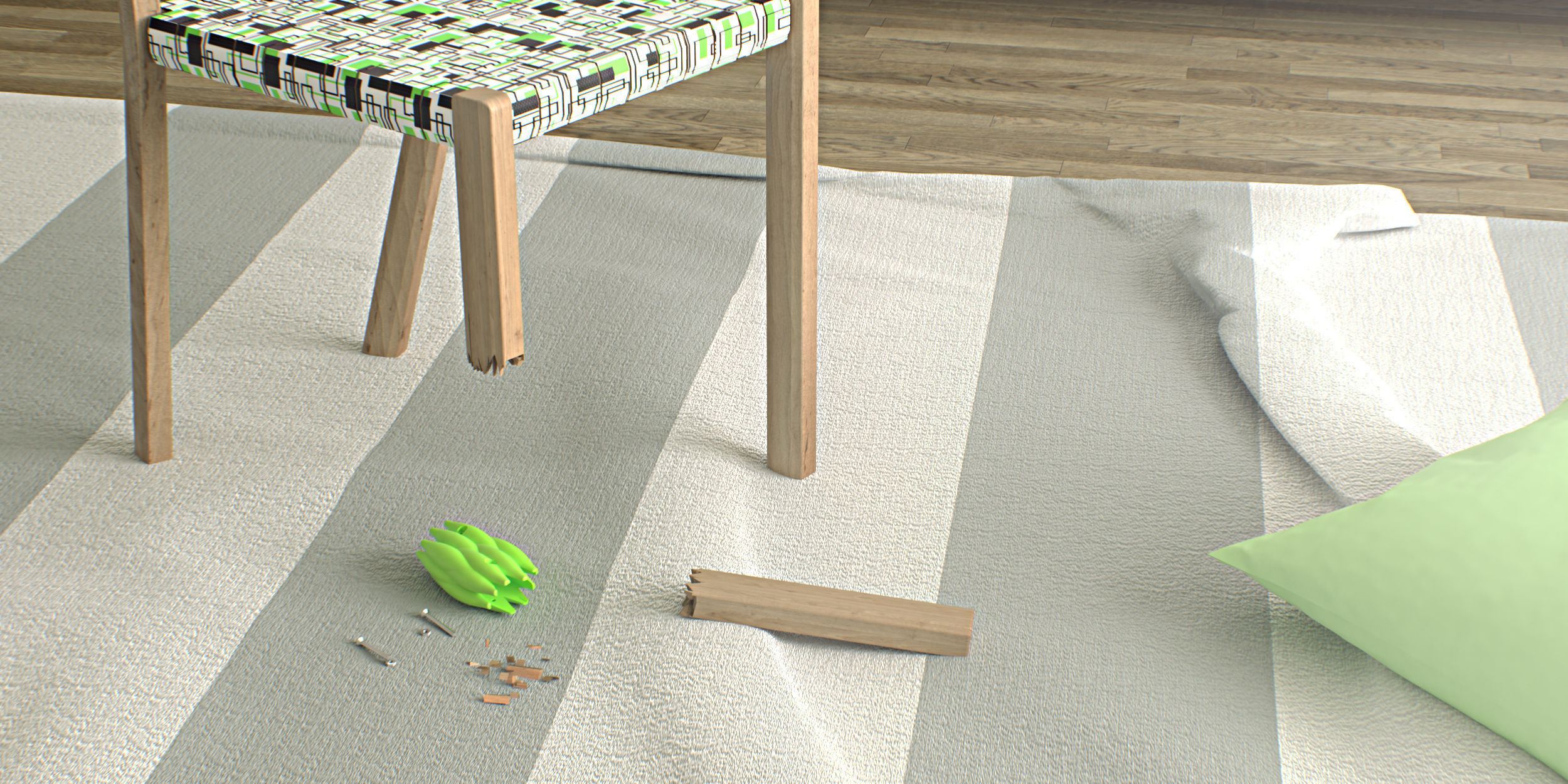 Symbioso - 28x40mm Broken wood part fixer 3D print model_1