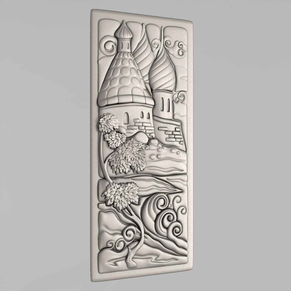 Carved panels 3D print model