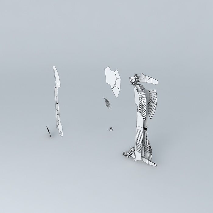 Robot leg Free 3D model_4