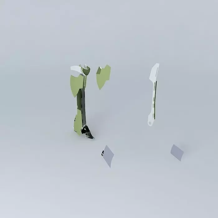 Robot leg Free 3D model_0
