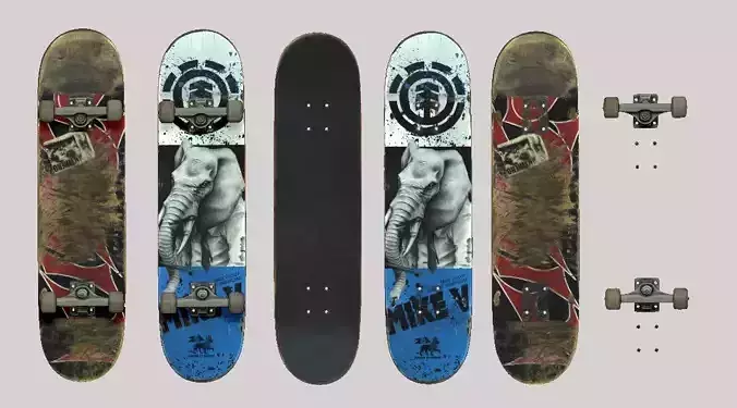 Skateboard element skateboards 3D print model