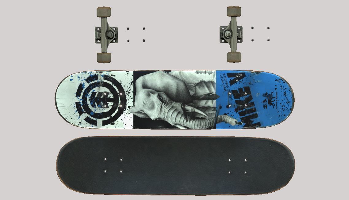 Skateboard element skateboards 3D print model_1