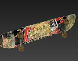 Skateboard Deck 3D Model 3D printable STL | CGTrader.com