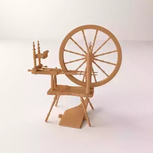 Spinning Wheel 3D model