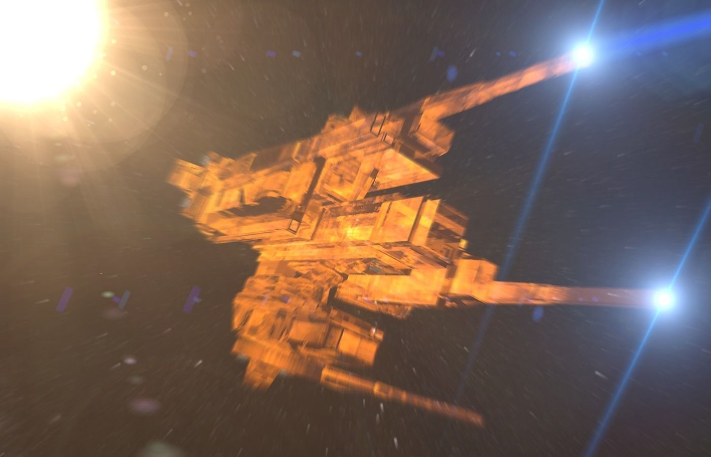 Alien capitalship 3D model_1