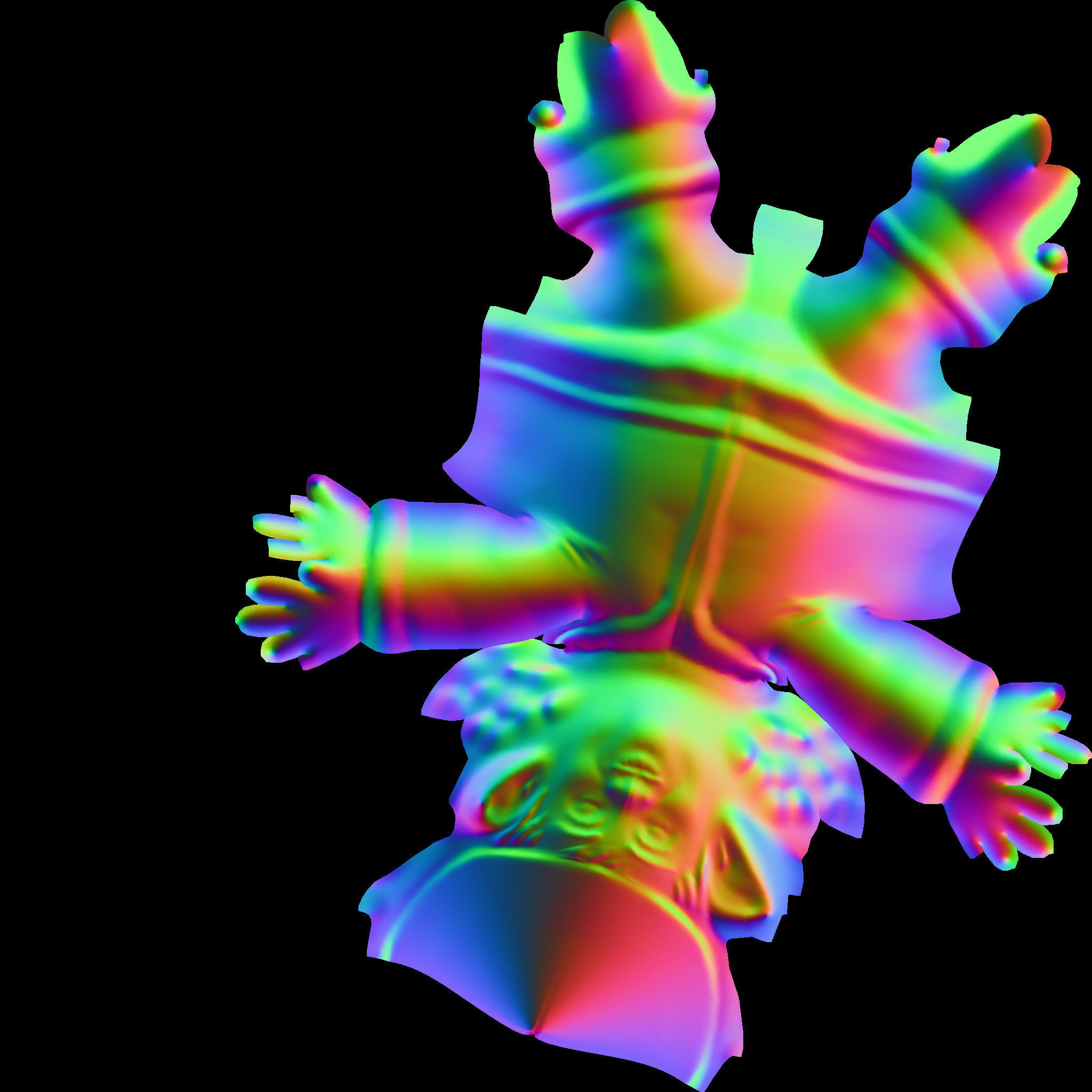 Elf 3d blender rigged Low-poly 3D model_6