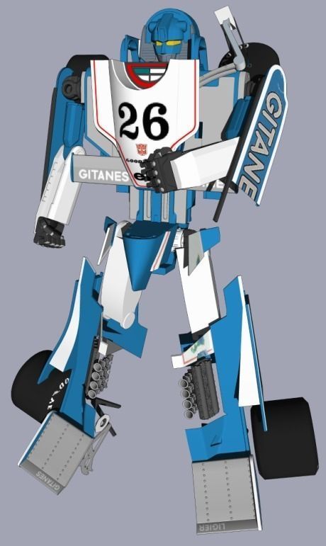 Sketchyphysics Mirage transformer Free 3D model_0