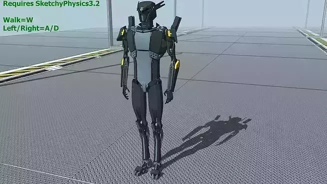 Walking robot Free 3D model