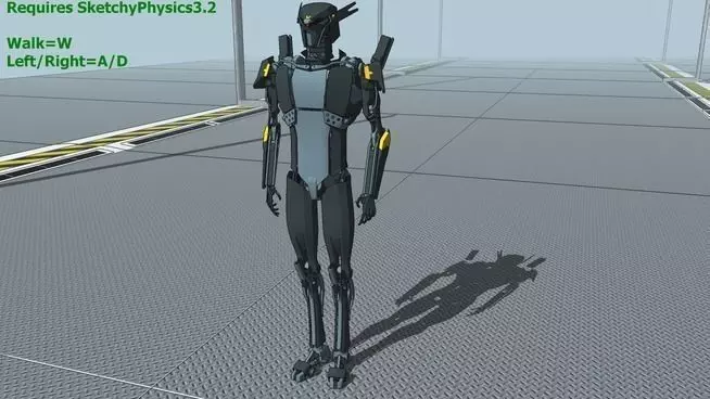Walking robot Free 3D model