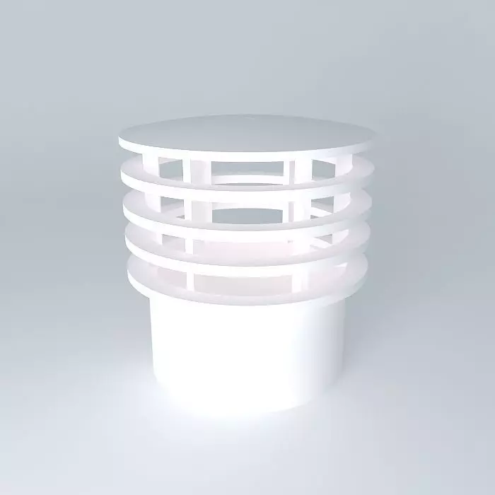 Ventilation of Sewage Terminal 50 mm 3D model_0