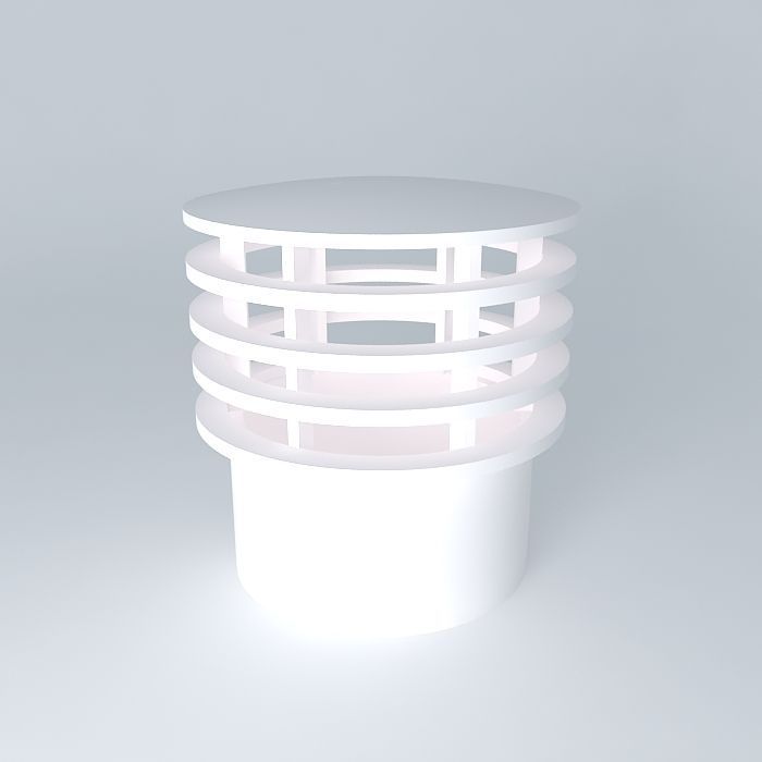 Ventilation of Sewage Terminal 50 mm 3D model_2