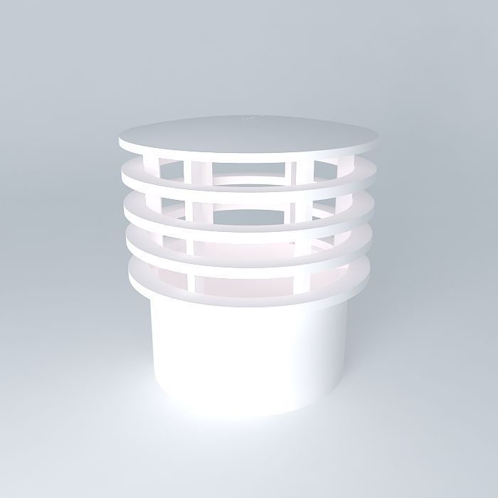 Ventilation of Sewage Terminal 50 mm 3D model_1
