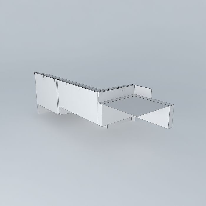 Aquaponico system 09 Aquaponics Beira Mar 1 Tank 1 IBC 2 tabl... 3D model_4