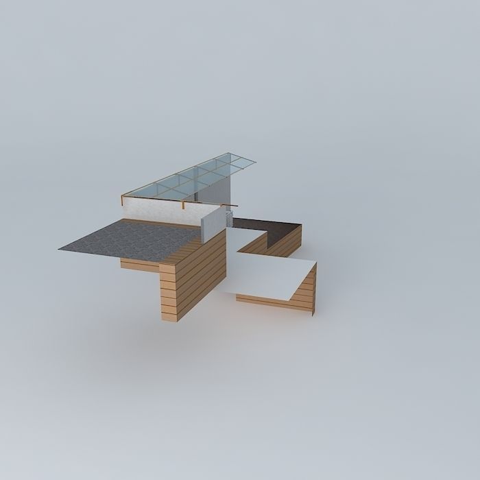 Aquaponico system 09 Aquaponics Beira Mar 1 Tank 1 IBC 2 tabl... 3D model_1