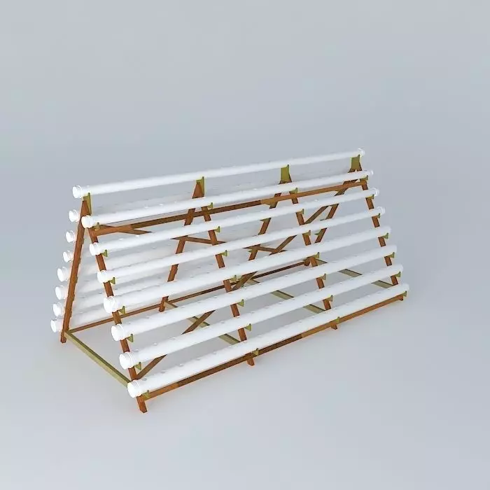 Leaning stands Hydroponics 3D model_0