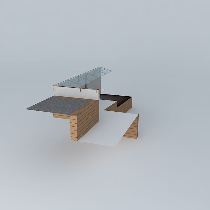 System Aquaponico 03 Aquaponics Beira Mar 1 Tank 1 IBC 6 beds... 3D model_1