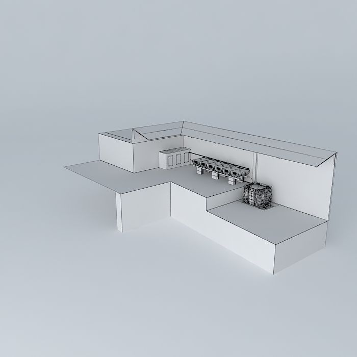 System Aquaponico 03 Aquaponics Beira Mar 1 Tank 1 IBC 6 beds... 3D model_3