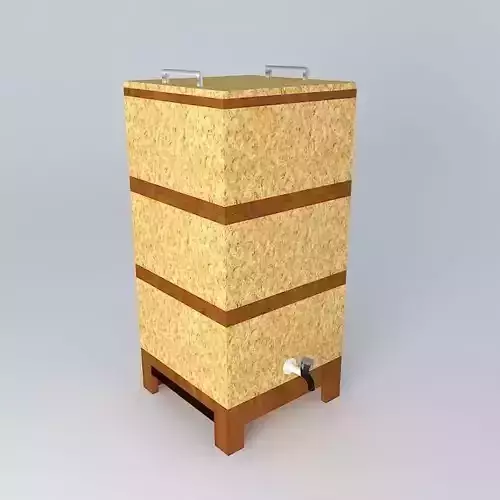 Earthworm wooden beehive