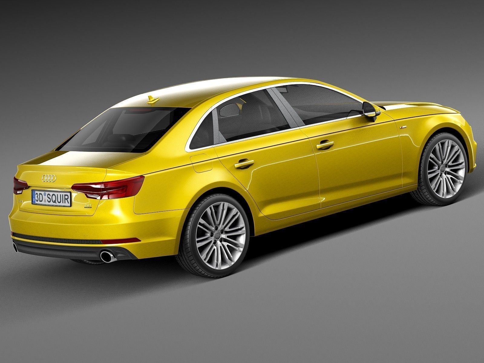 Audi A4 S-Line Sedan 2016 3D Model .max .obj .3ds .fbx ...