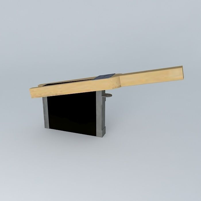 Rudder box 3D model_1