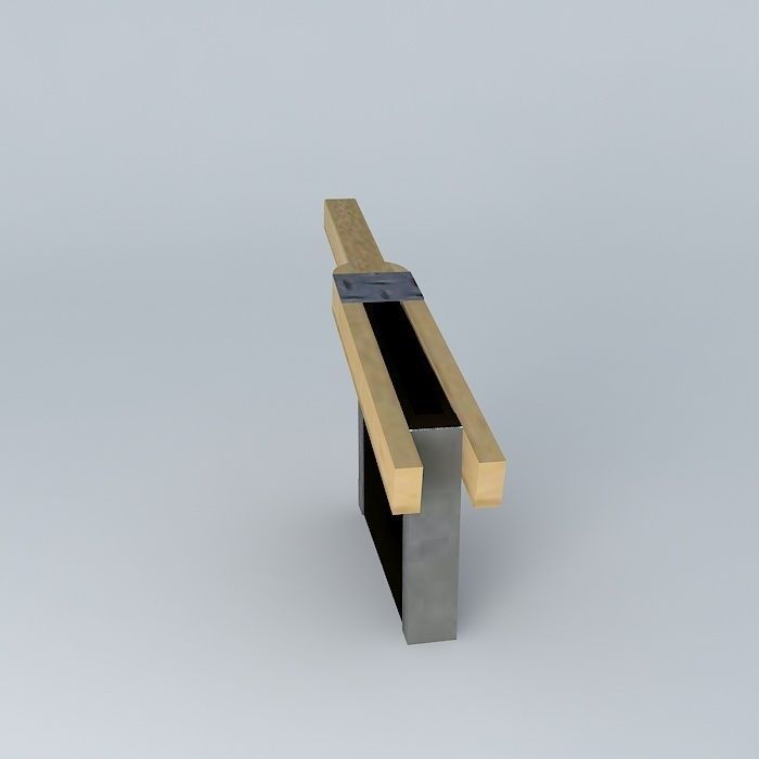 Rudder box 3D model_2