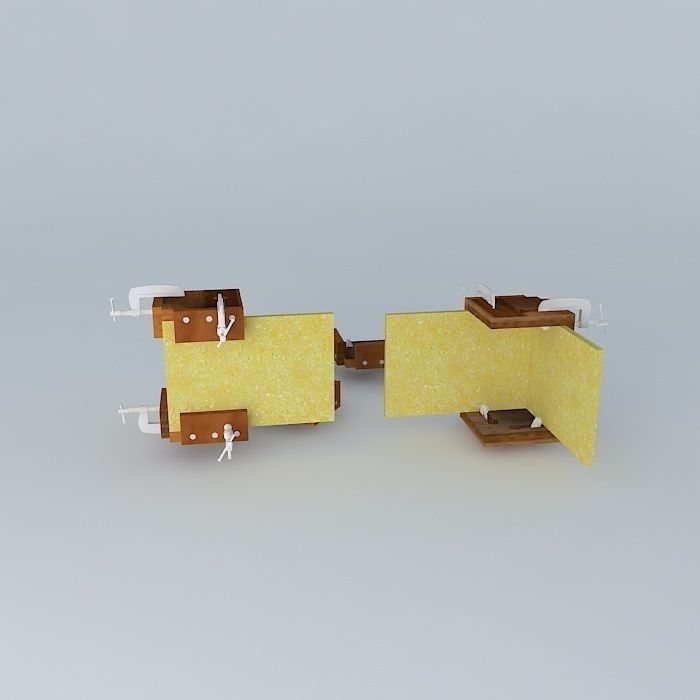 Clip for Mitre 90 Degrees Vrs 2 3D model_2