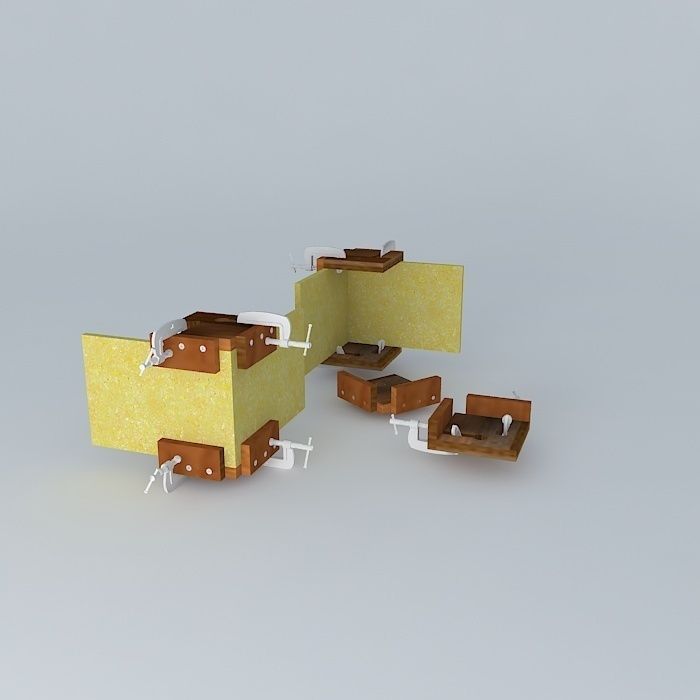 Clip for Mitre 90 Degrees Vrs 2 3D model_1