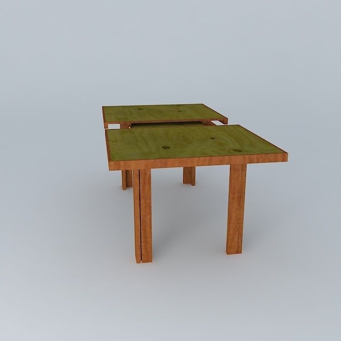 Table II Luzia 6x8 People 3D model_2