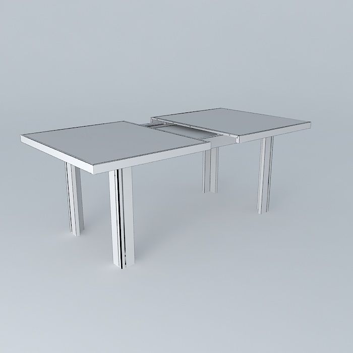Table II Luzia 6x8 People 3D model_4