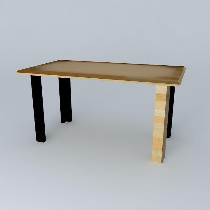 Dining table 3D model_1