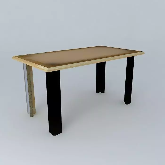 Dining table 3D model_0